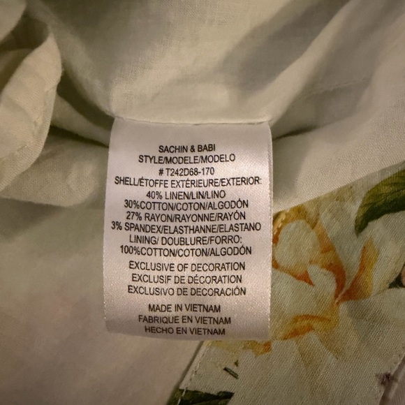 Sachin & Babi Samira Dress in Giorno Giardino Floral Print - Size Medium - Picture 6 of 8